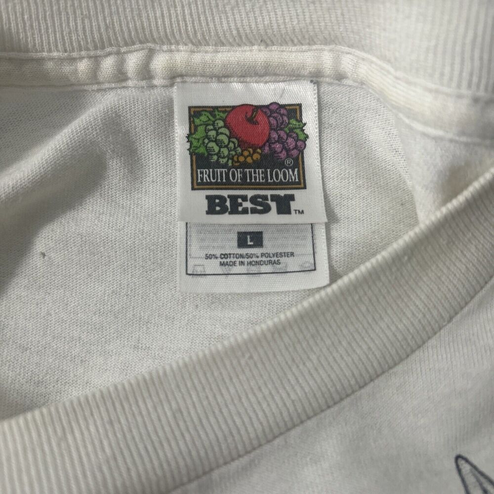 Fruit of the Loom T Shirt Mens Large Y2K‎ Milooneyum 2000 No Problem - Picture 9 of 11